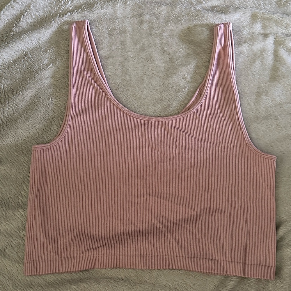 Aeropostale Ribbed Pink Tank Top